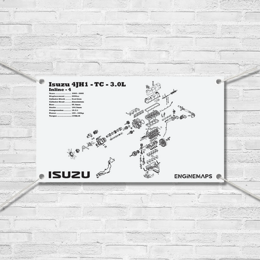 Isuzu 4JH1-TC 3.0L Exploded View Banner