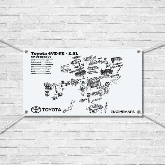 Toyota 4VZ-FE 2.5L Exploded View Banner