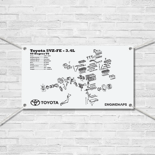 Toyota 5VZ-FE 3.4L Exploded View Banner