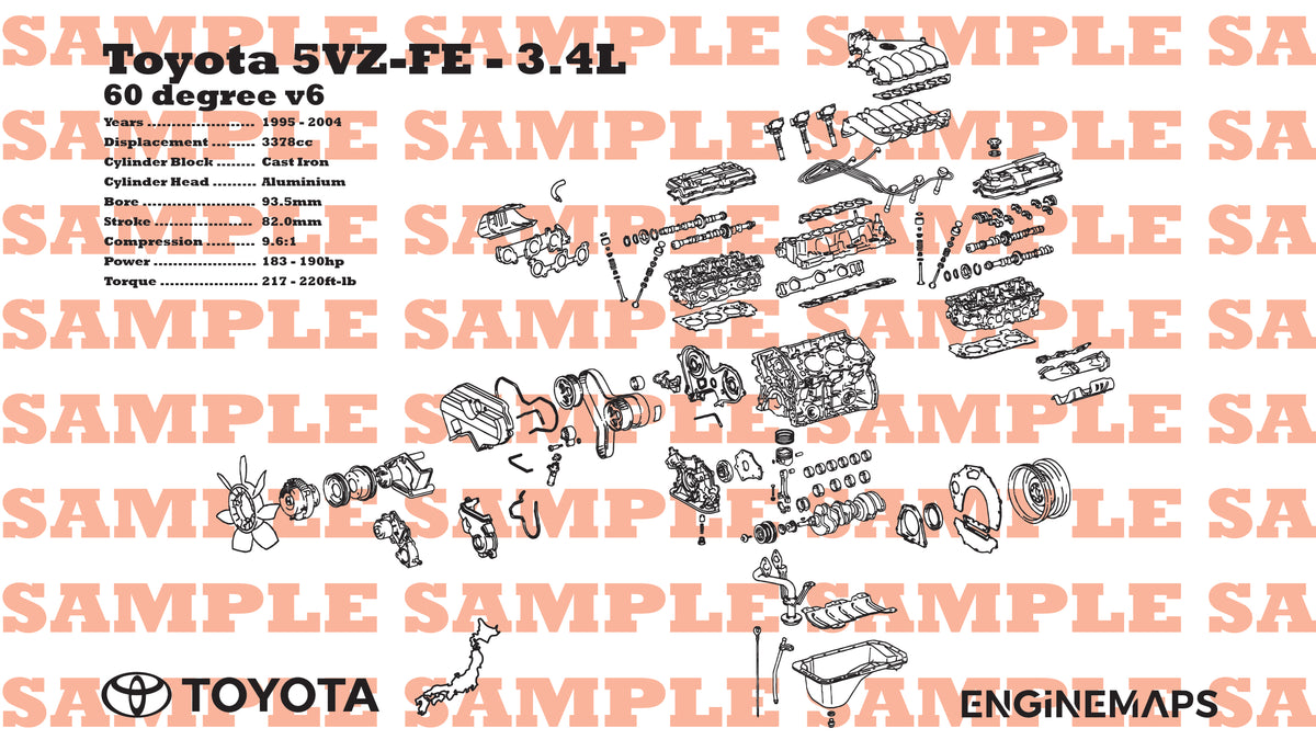 5vzfe Engine Map Toyota 5VZ-FE 3.4L Exploded View Banner – EngineMaps