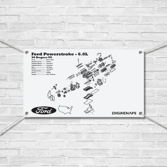 Ford Powerstroke 6.0L exploded view banner