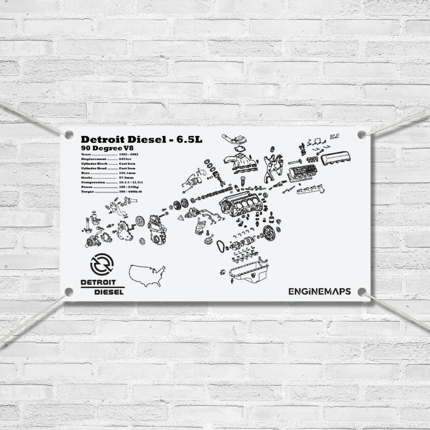 Detroit Diesel 6.5L Exploded View Banner