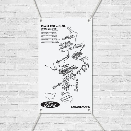 Ford IDI 6.9L exploded view banner