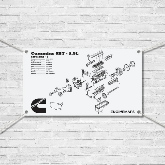 Cummins 6BT 5.9L Exploded View Banner