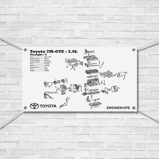 Toyota 7M-GTE 3.0L Exploded View Banner