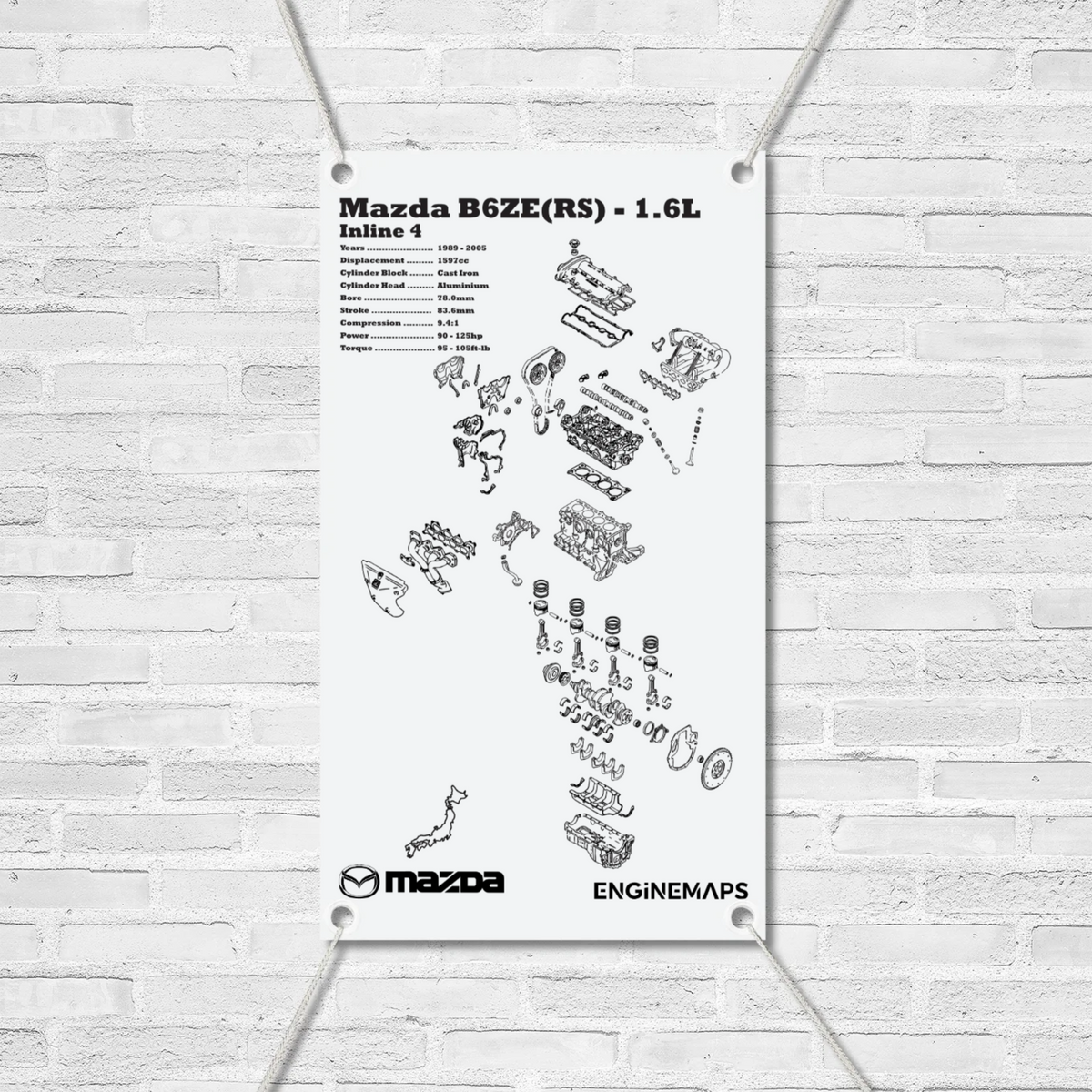 Mazda B6ZE(RS) 1.6L Exploded View Banner – EngineMaps