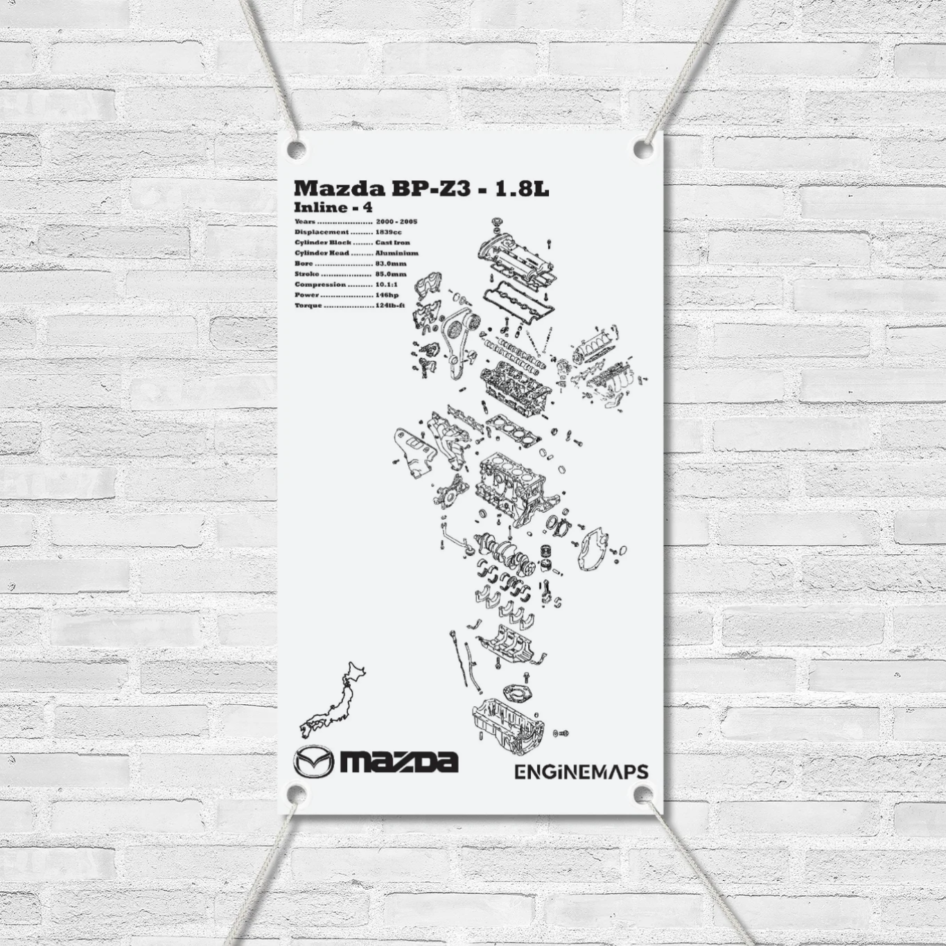 Mazda BPZ3 1.8L Exploded View Banner