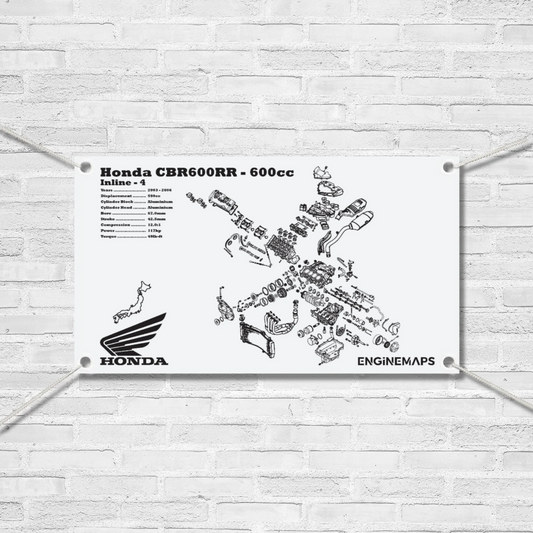 Honda CBR600RR 600cc Exploded View Banner