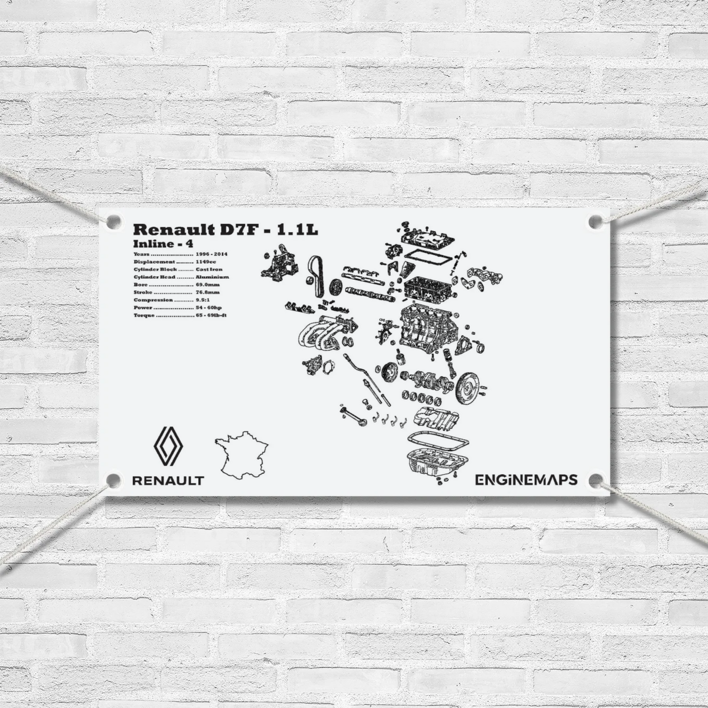 Renault D7F [8v] 1.1L Exploded View Banner