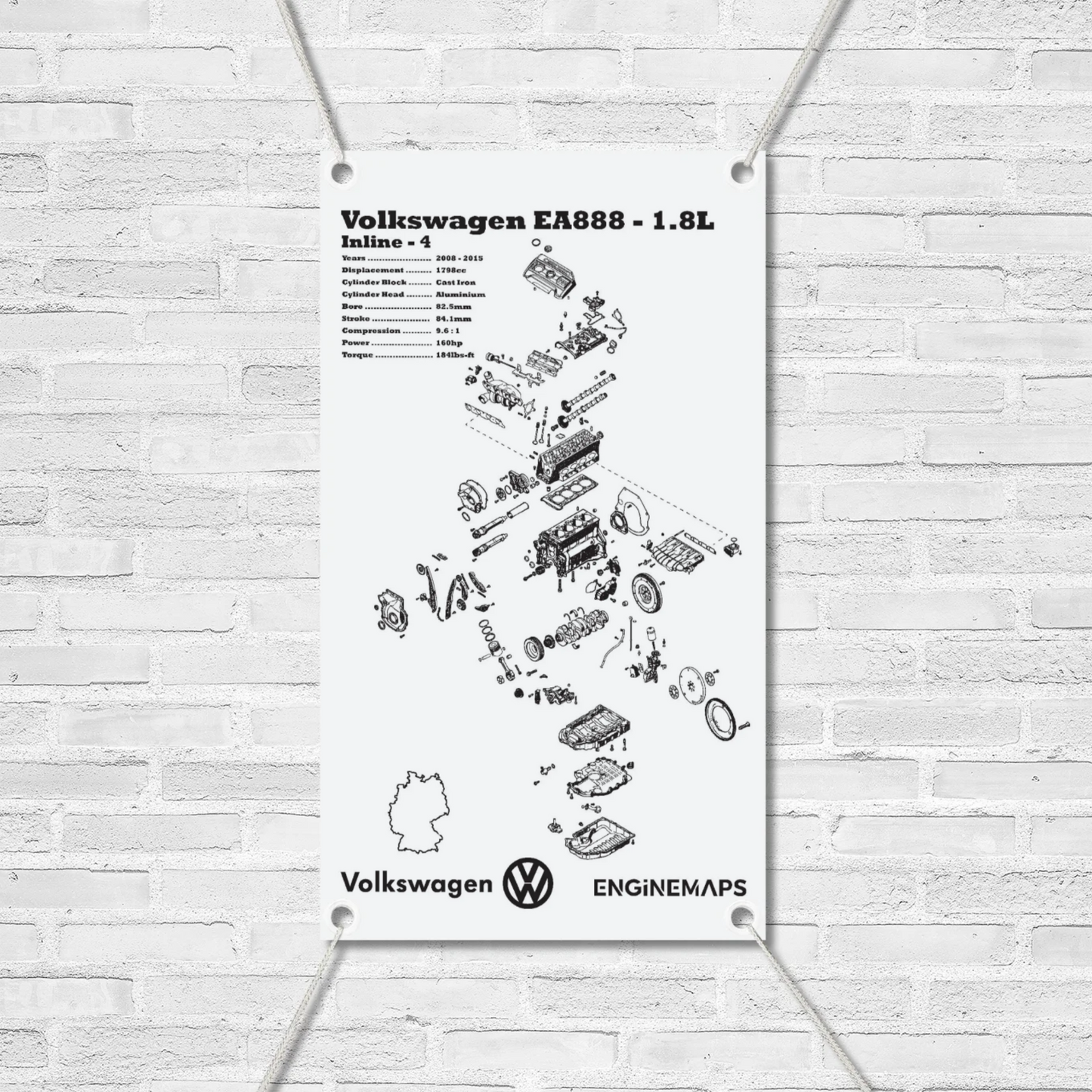 Volkswagen EA888 GEN 2 1.8L TSI Exploded View Banner