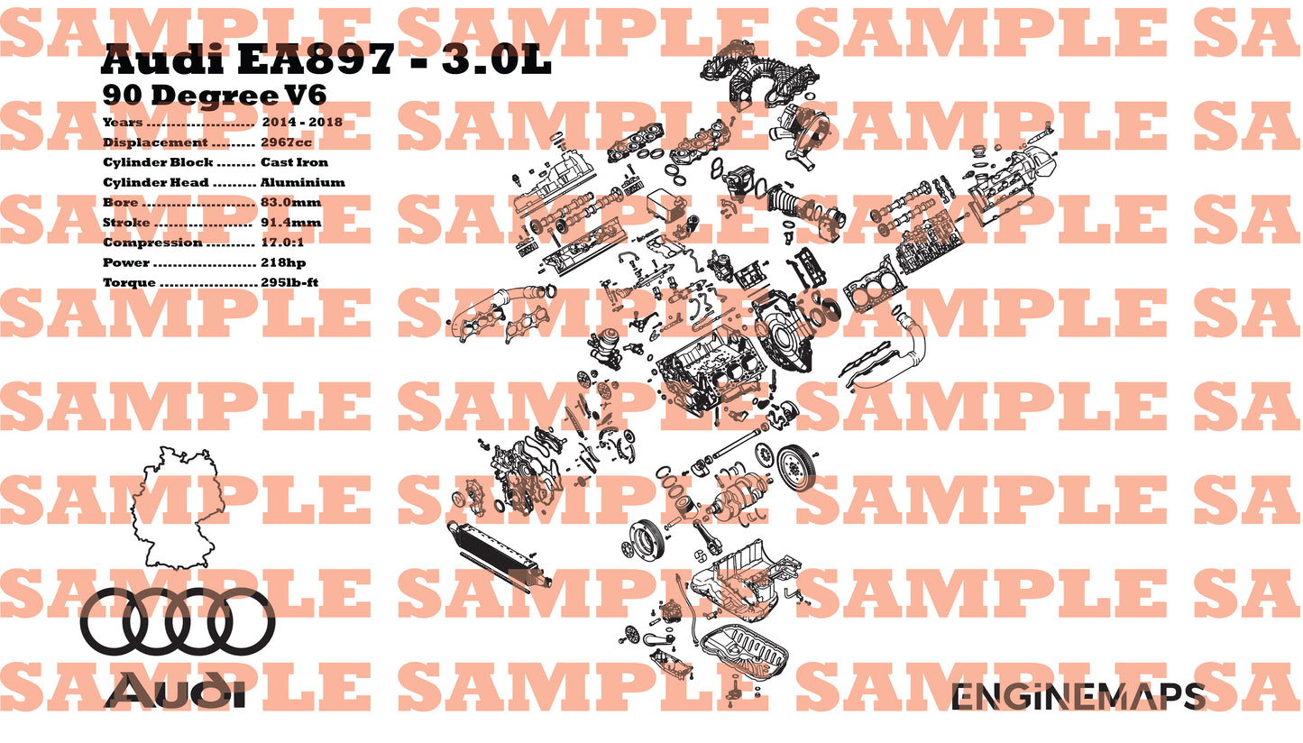 Audi EA897 3.0L [CZVA] Exploded View Banner