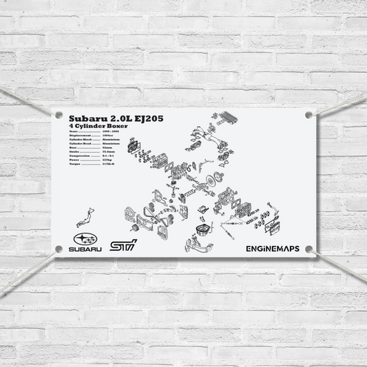 Subaru EJ205 2.0L Exploded View Banner