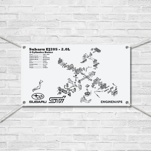 Subaru EJ205 2.0L Exploded View Banner