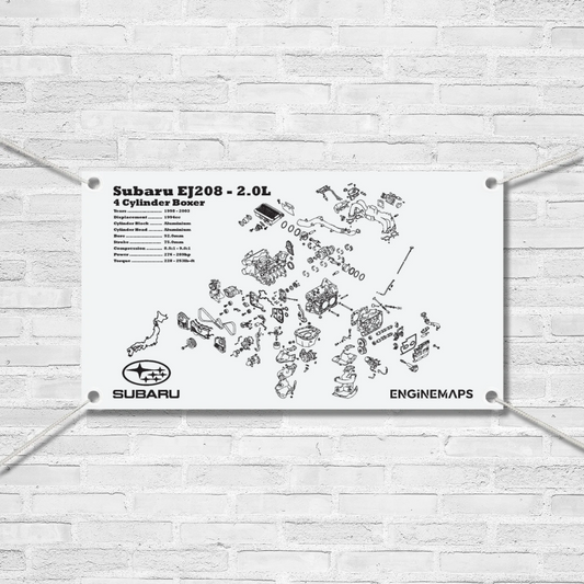 Subaru EJ208 2.0L Exploded View Banner