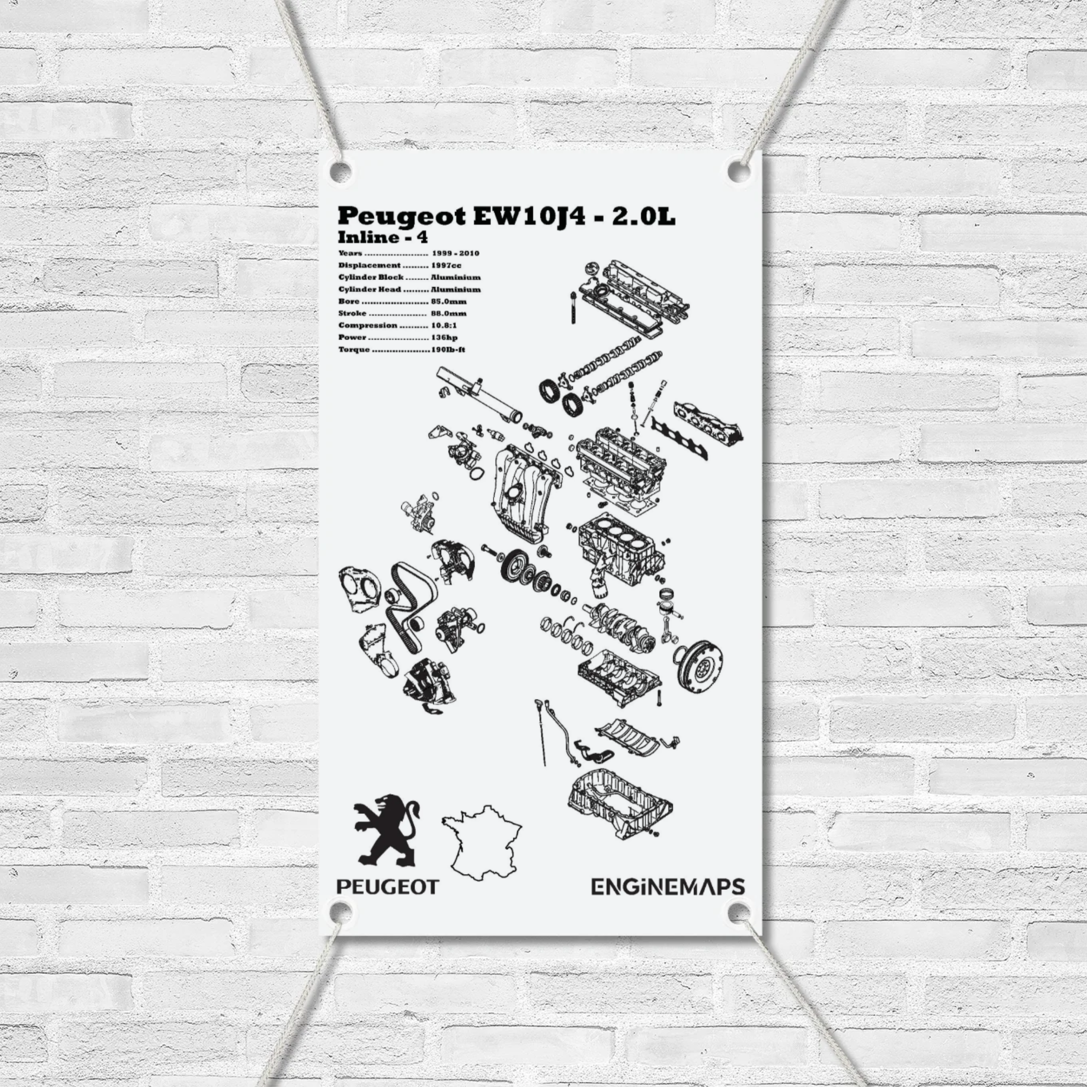 Peugeot EW10J4 2.0L Exploded View Banner – EngineMaps