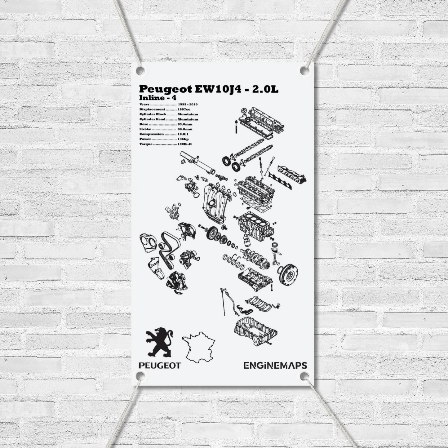 Peugeot EW10J4 2.0L Exploded View Banner