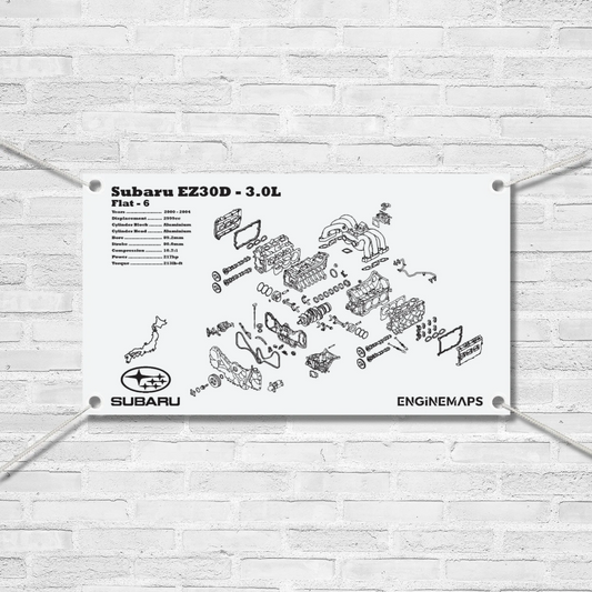 Subaru EZ30D 3.0L Exploded View Banner