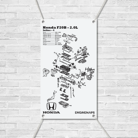 Honda F20B 2.0L Exploded View Banner