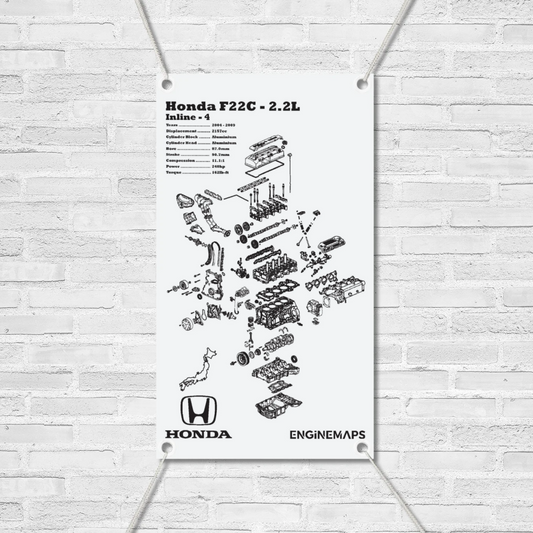 Honda F22C 2.2L Exploded View Banner
