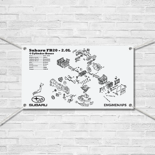 Subaru FB20 2.0L Exploded View Banner