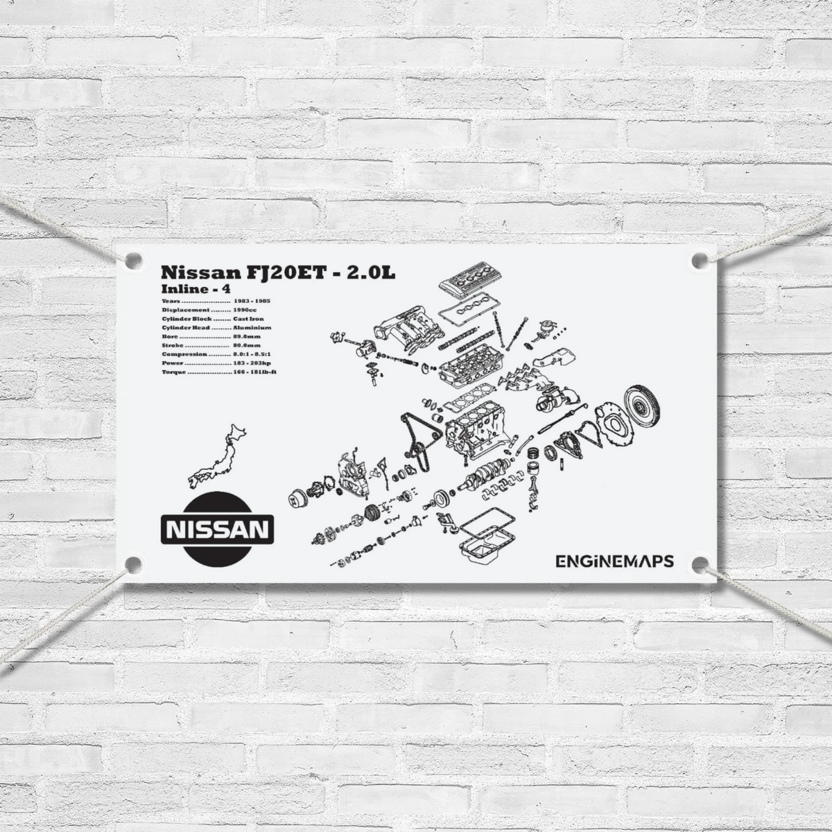 Nissan FJ20ET 2.0L Exploded View Banner
