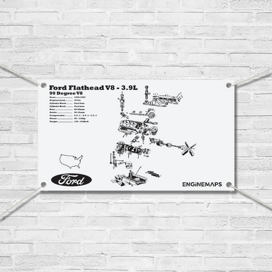 Ford Flathead 3.9L exploded view banner