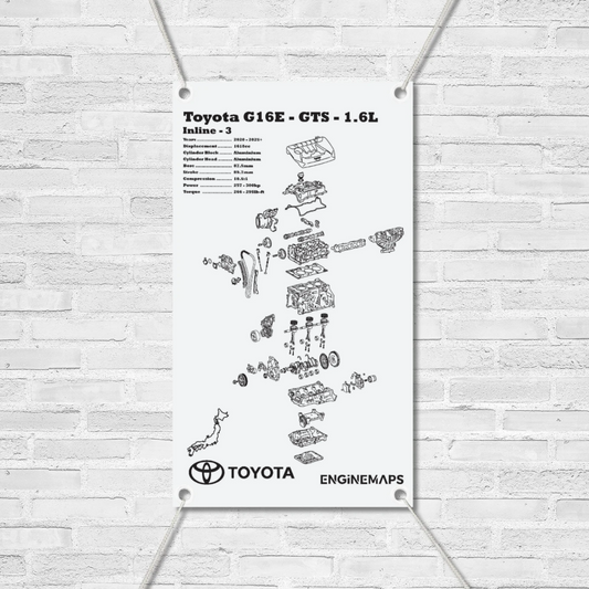 Toyota G16S-GTE 1.6L Exploded View Banner