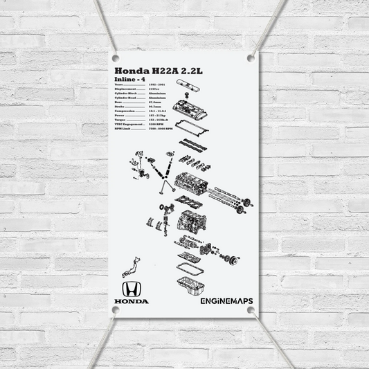 Honda H22A 2.2L (VTEC) Exploded View Banner