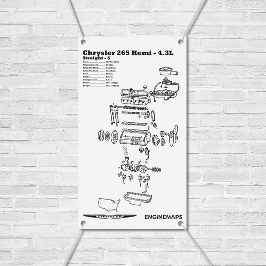 Chrysler Hemi 265 Exploded View Banner