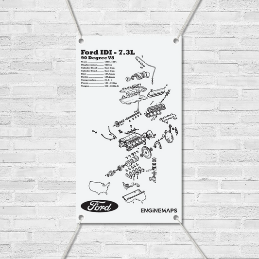 Ford IDI 7.3L exploded view banner