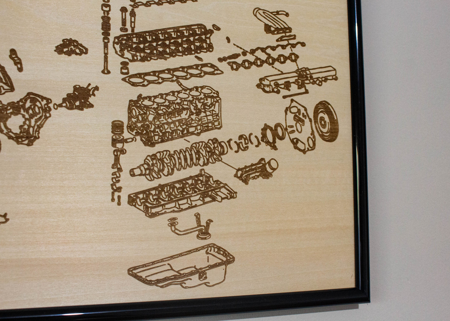 Toyota 1HZ 4.2L exploded view poster