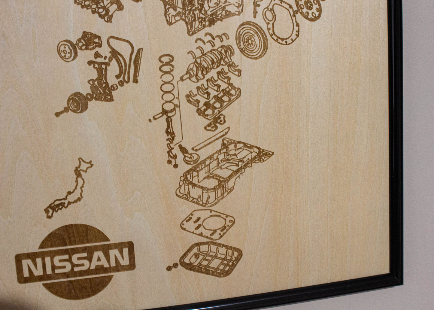 Nissan SR20DET [PRE VCT] 2.0L exploded view poster