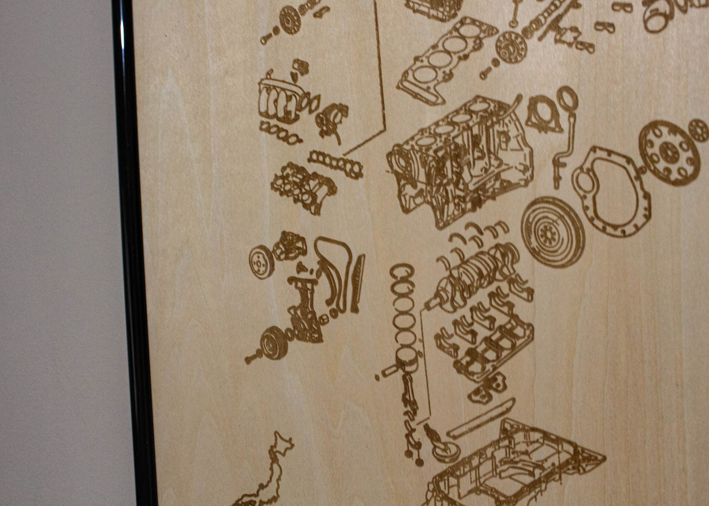 Nissan SR20DET [PRE VCT] 2.0L exploded view poster