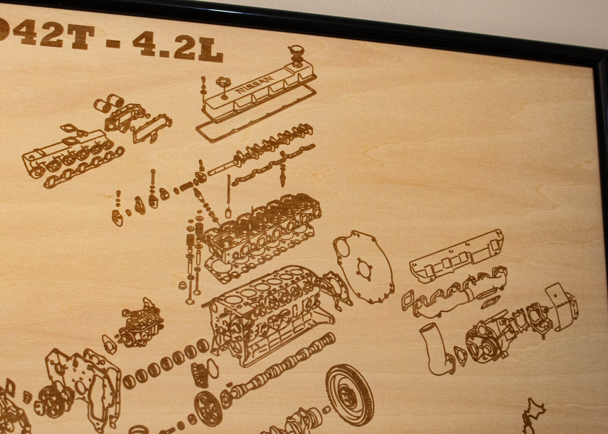 Nissan TD42T 4.2L exploded view poster