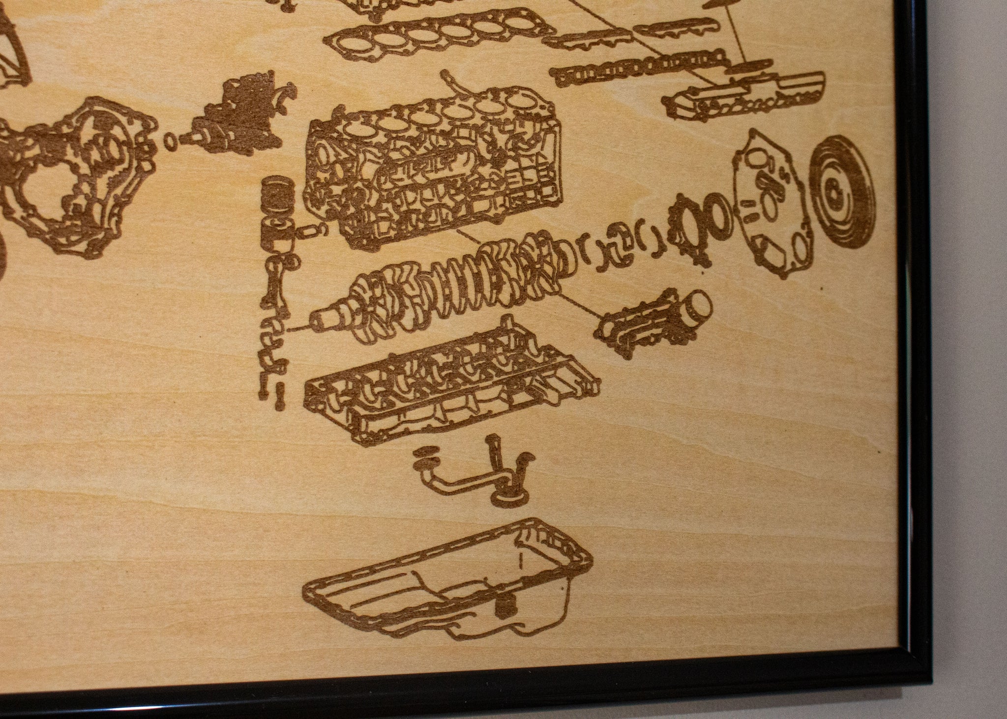 Toyota 1HD-FTE 4.2L exploded view poster