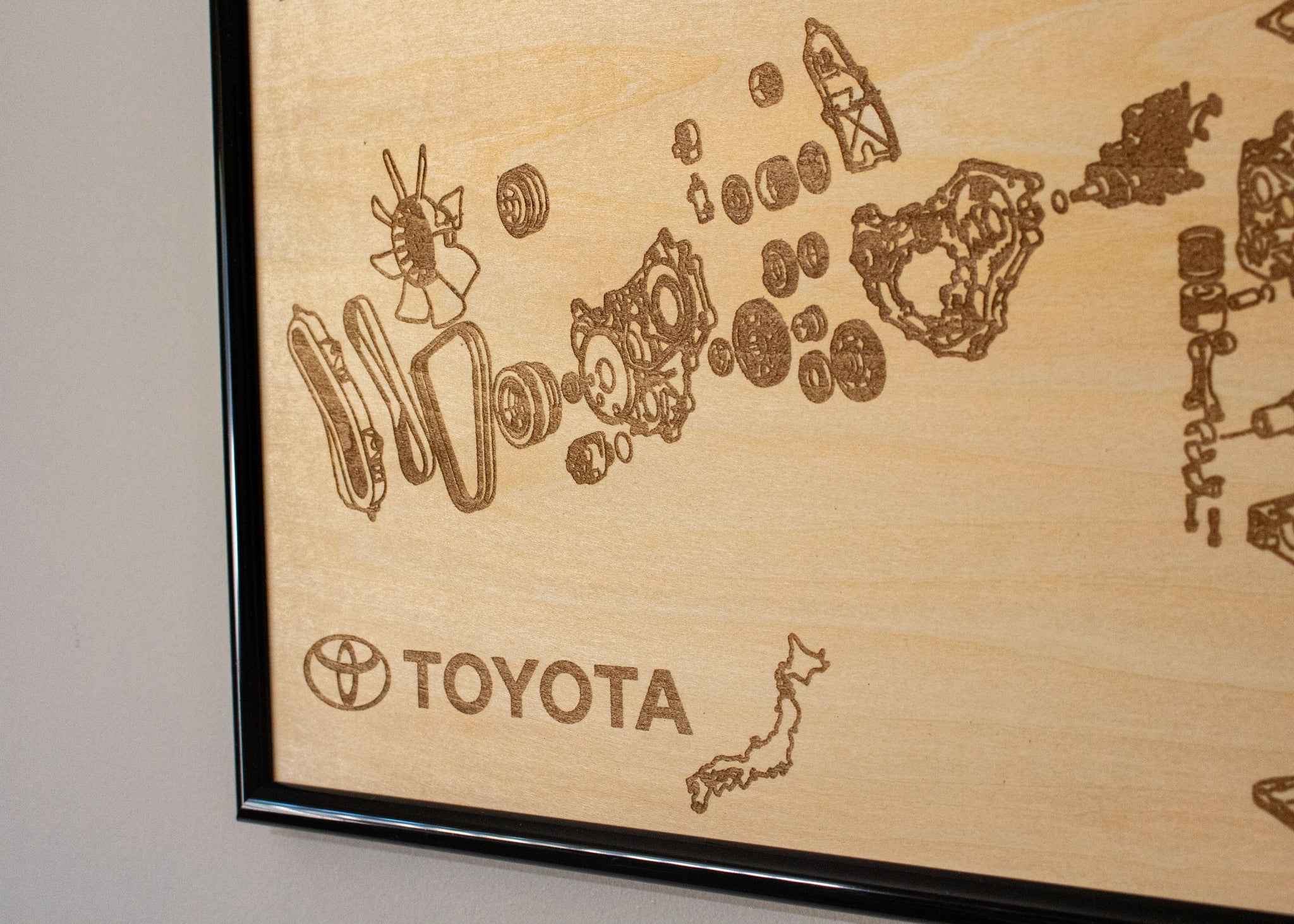 Toyota 1HD-FTE 4.2L exploded view poster