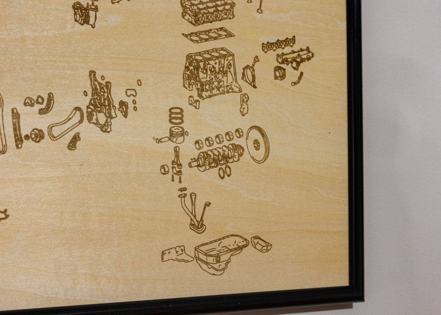 Toyota 1GD-FTV 2.8L Exploded view Poster
