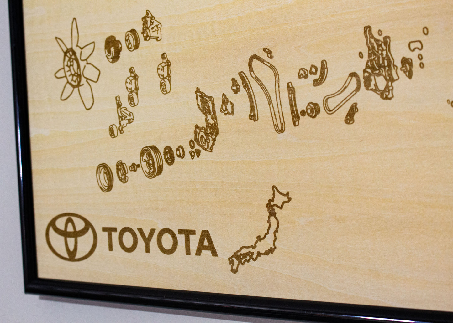 Toyota 1GD-FTV 2.8L Exploded view Poster