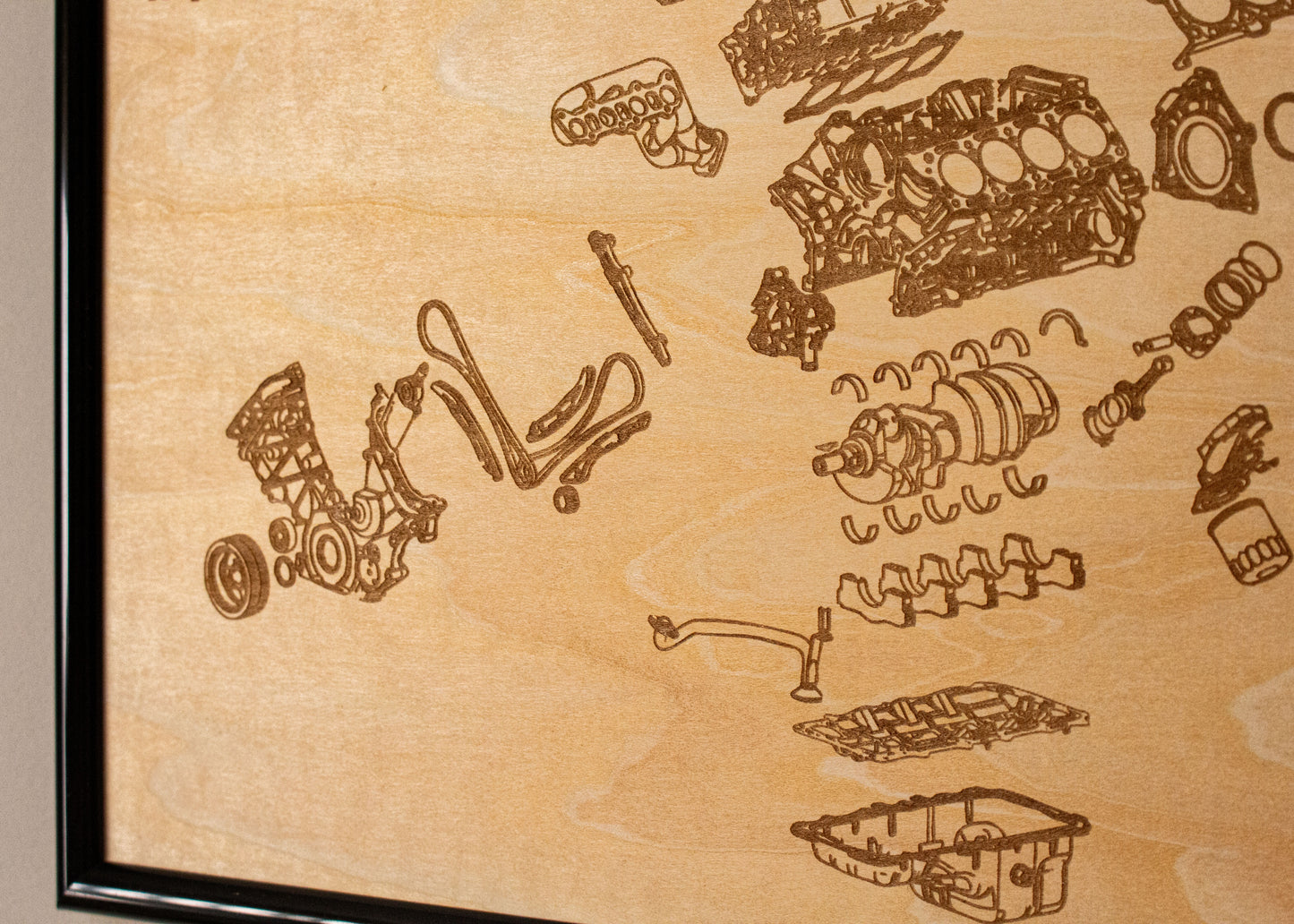 Ford 5.0 Coyote exploded view poster [1st Gen]