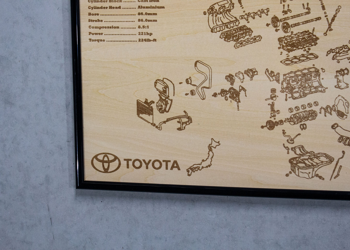 Toyota 3S-GTE 2.0L [2nd Gen] Exploded View Poster