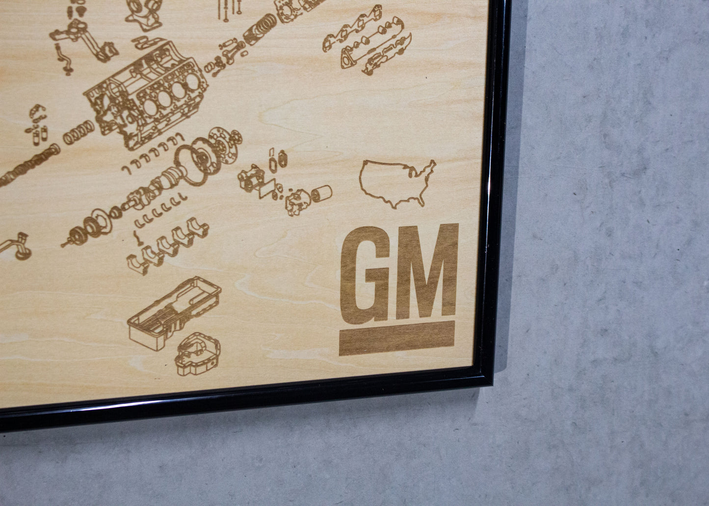 General Motors Duramax LBZ 6.6L Exploded View Poster