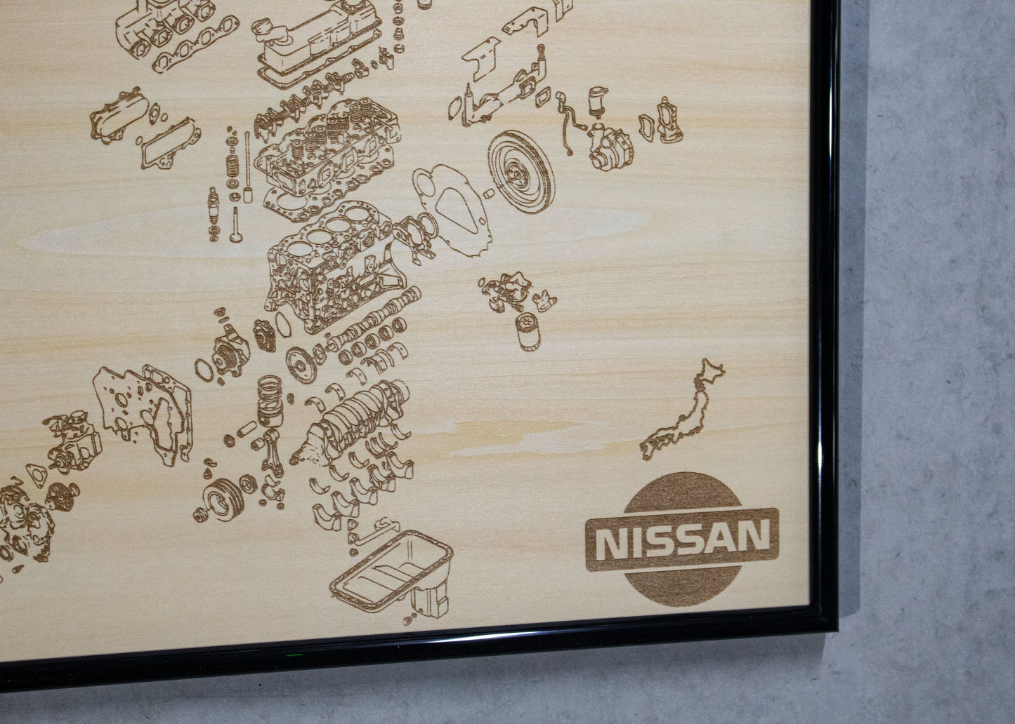 Nissan TD27TI 2.7L exploded view poster