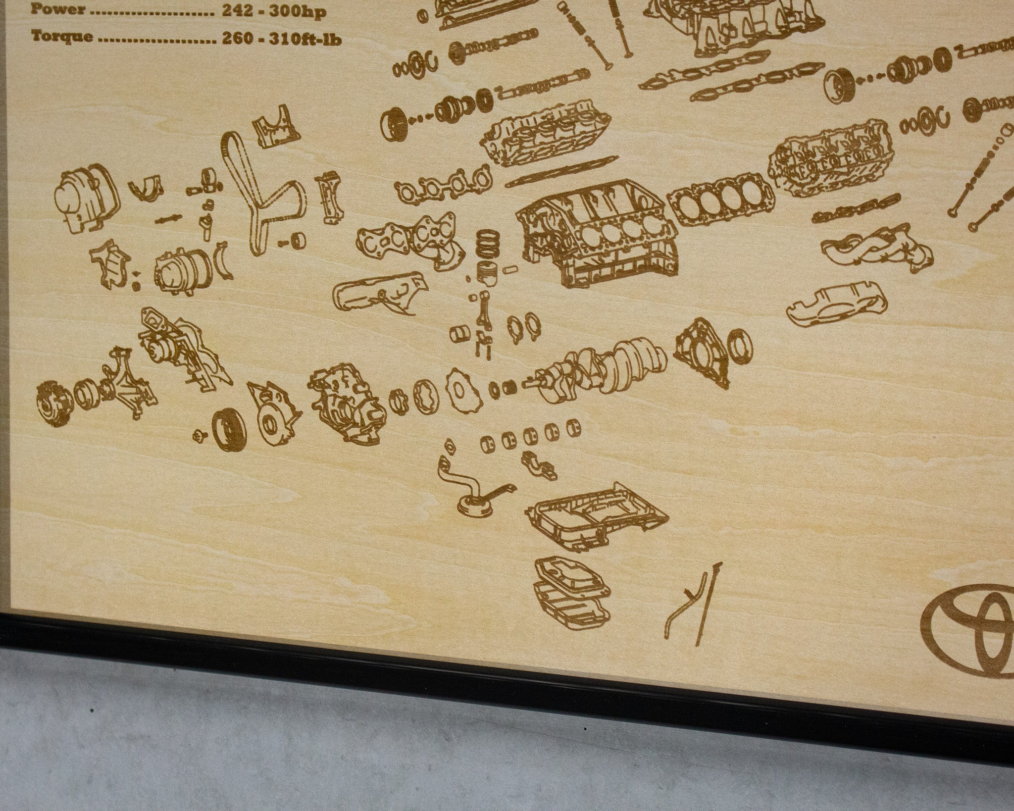 Toyota 1UZ-FE 4.0L Exploded View Poster – EngineMaps