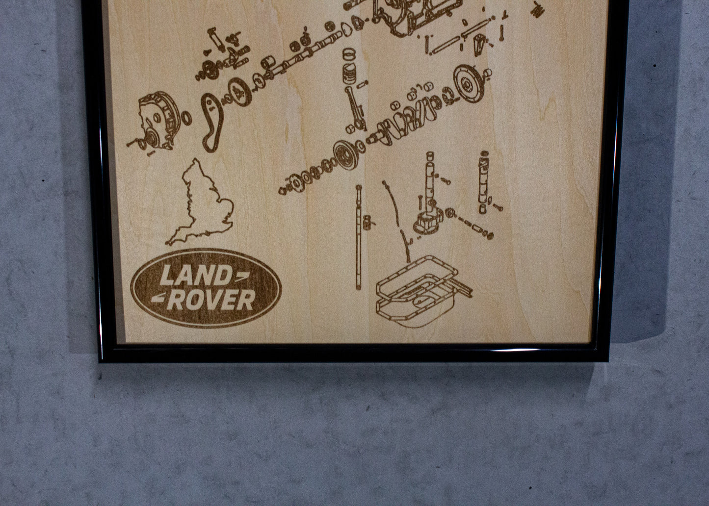 Land Rover 2.0L Exploded view poster