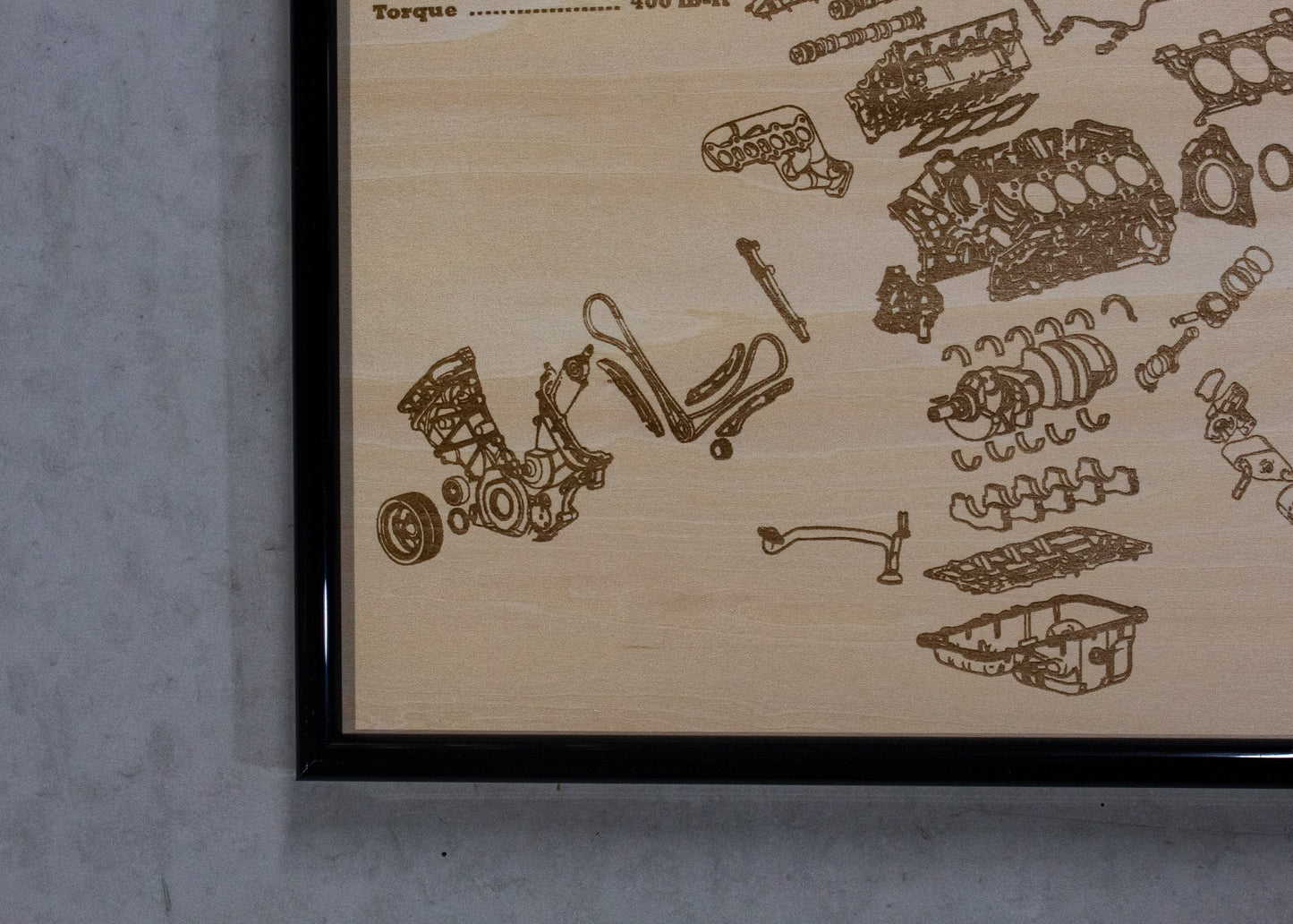 Ford 5.0 Coyote exploded view poster [2nd Gen]
