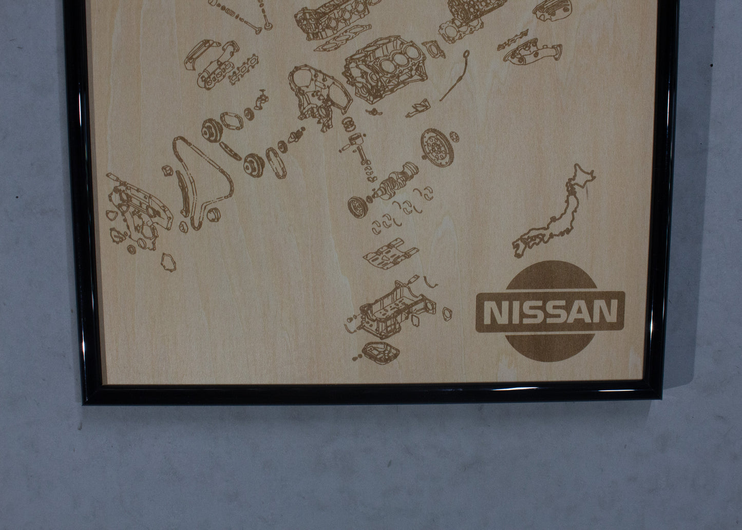 Nissan VQ35DE 3.5L exploded view poster