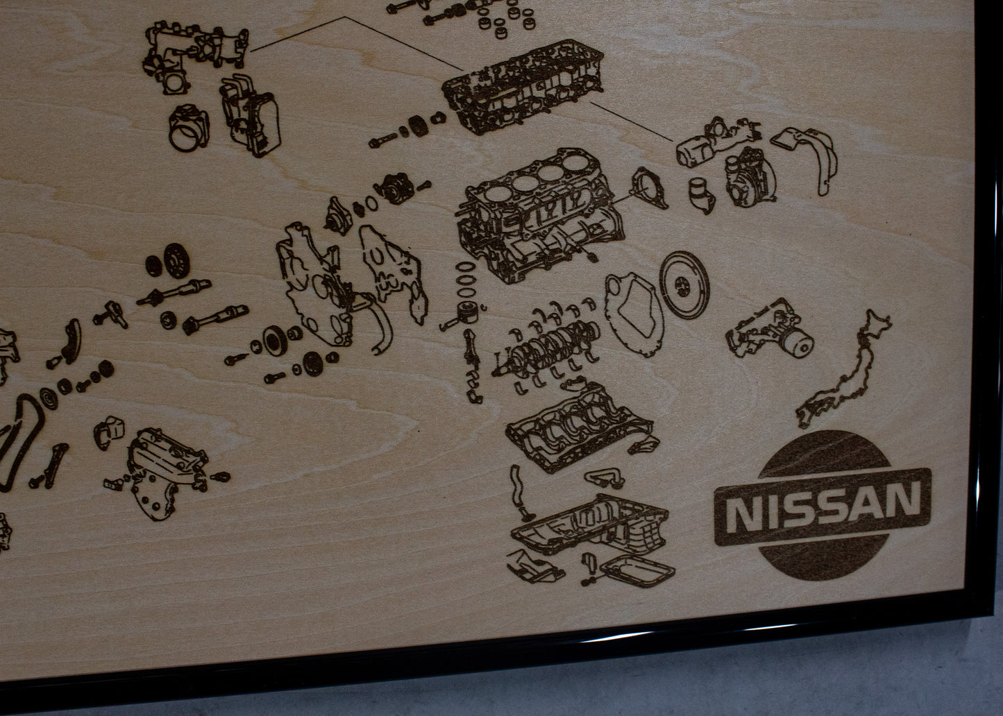 Nissan ZD30DDTi 3.0L exploded view poster