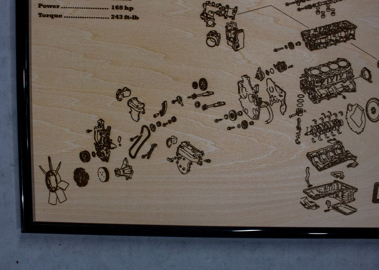 Nissan ZD30DDTi 3.0L exploded view poster