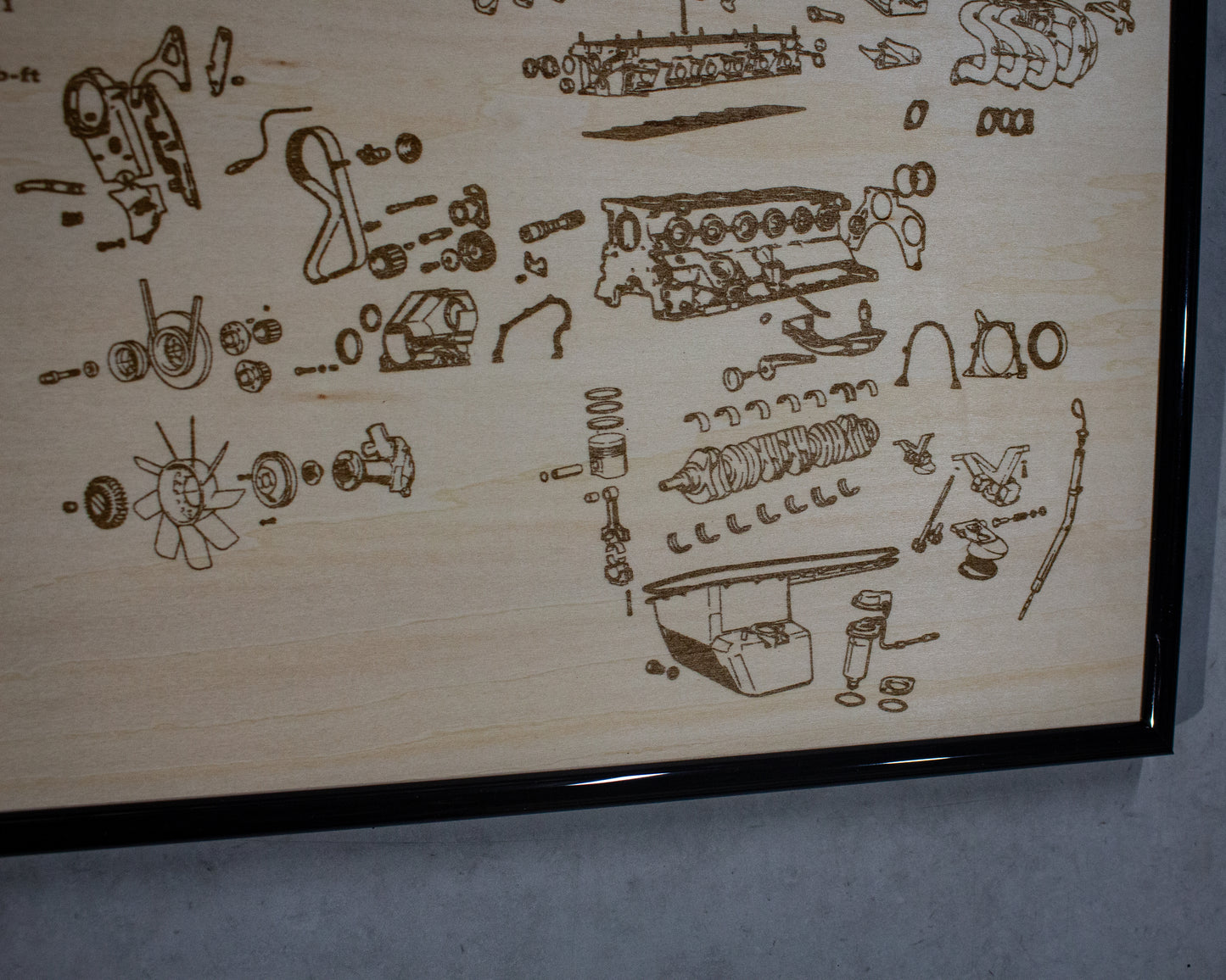 BMW M20B25 2.5L exploded view poster