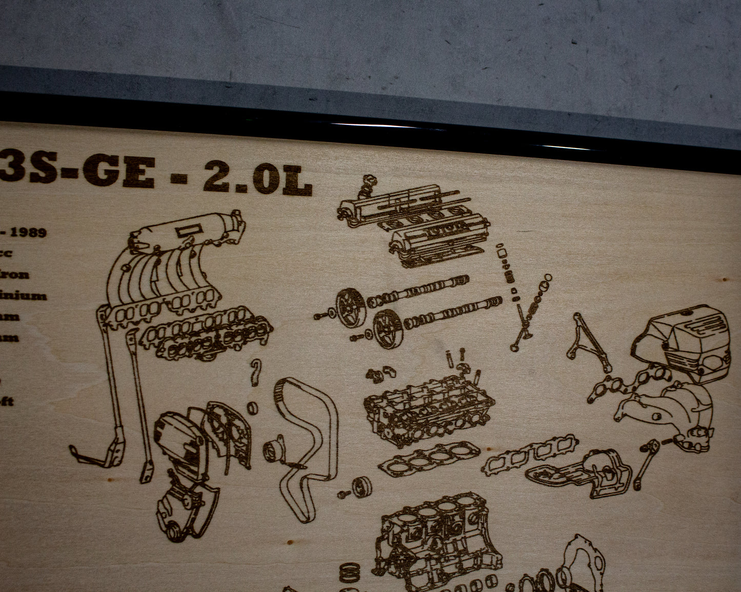 Toyota 3S-GE 2.0L [1st Gen] Exploded View Poster